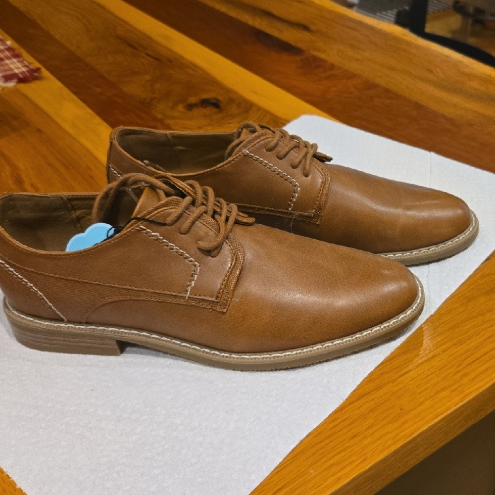 Sonoma Tan Leather Oxfords